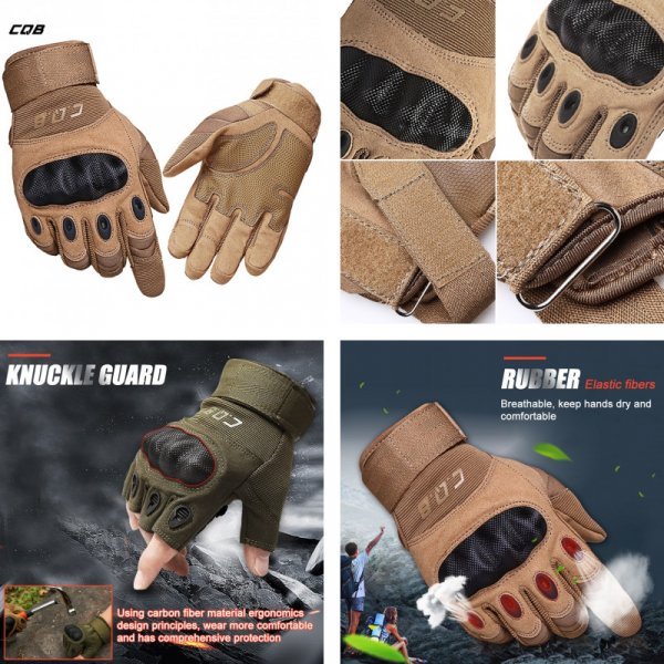 Антистатические защитные перчатки от C.Q.B (3 вида, 3 цвета, 5 размеров)