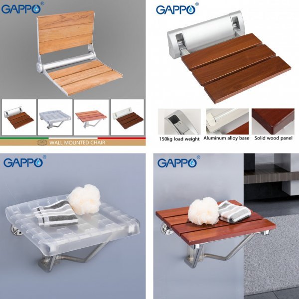 Складное сиденье для ванной Gappo (4 вида)