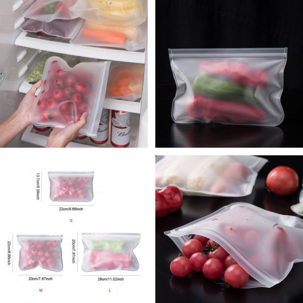 Пакеты для хранения овощей и фруктов Arsmundi (3 размера)