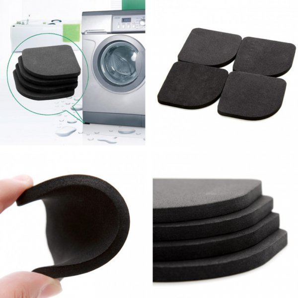 Набор анти-вибрационных ковриков для стиральной машинки  (4 шт)
