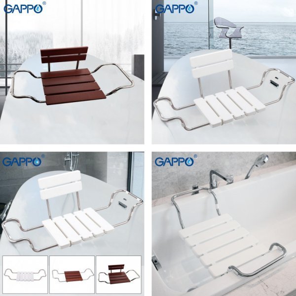 Крепкое сиденье на ванну GAPPO (2 вида, 2 цвета)