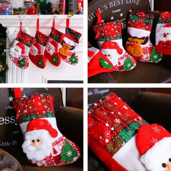 Рождественское украшение для камина Christmas Socks (4 вида)